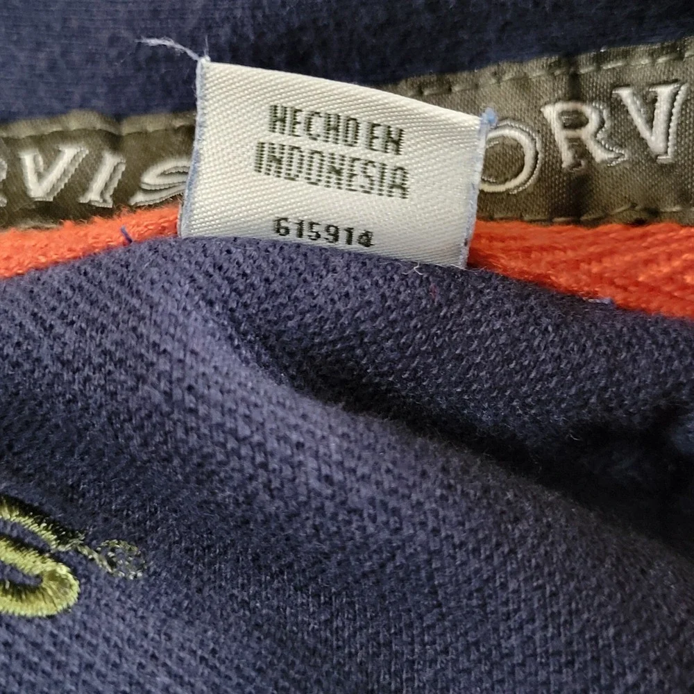 Orvis Men's Signature Fleece Jacket Men's M 1/4 Zip‎ Snap Sweatshirt Blue 615914